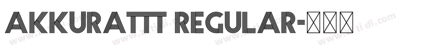 AkkuratTT Regular字体转换 AkkuratTT Regular字体转换